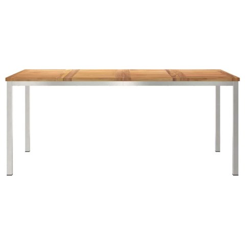 VidaXL StółJadalny Brązowy 180 x 90 x 75 cm Lite drewno teakowe