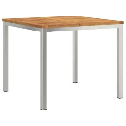 VidaXL StółJadalny Brązowy 90 x 90 x 75 cm Lite Drewno Akacji