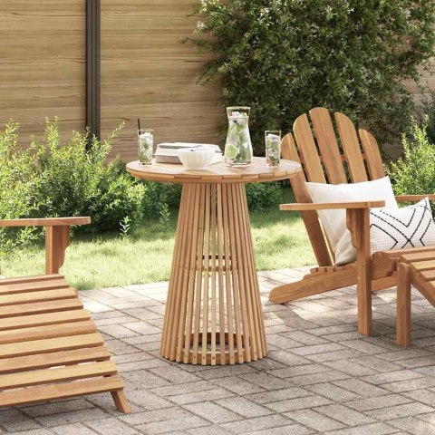 VidaXL Stolik boczny Brązowy 70 x 70 x 75 cm Lite drewno teakowe