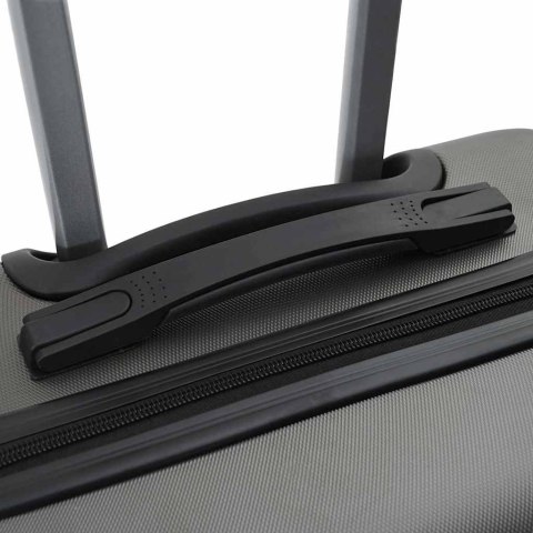 VidaXL Walizka Z blokadą 3 pcs Ciemnoszary 50 x 31 x 78 cm Plastik ABS