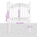 BRAMA OGRODZENIOWA EMMEN 100X100CM STAL MALOWANA PROSZKOWO