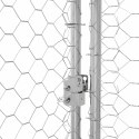 VidaXL Kenel dla Psów Srebrny 2 x 2 x 2 m Stal galwanizowana
