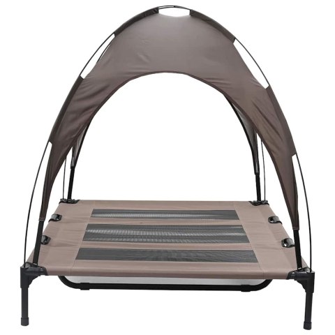 VidaXL Legowisko dla psa Brązowy 122 x 93 x 106,5 cm Stal