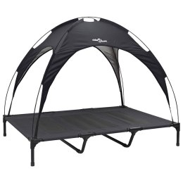 VidaXL Legowisko dla psa Czarny 122 x 93 x 106,5 cm Stal