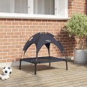 VidaXL Legowisko dla psa Czarny 62 x 48 x 61 cm Stal