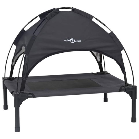 VidaXL Legowisko dla psa Czarny 76 x 62 x 70,5 cm Stal