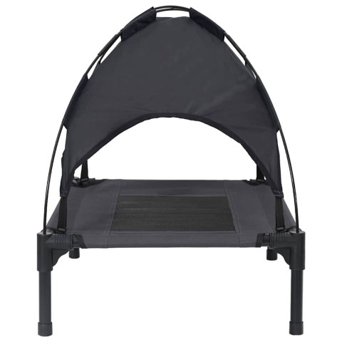 VidaXL Legowisko dla psa Czarny 76 x 62 x 70,5 cm Stal