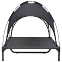 VidaXL Legowisko dla psa Czarny 92 x 77 x 82,5 cm Stal