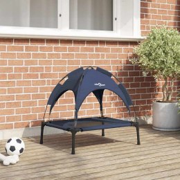 VidaXL Legowisko dla psa Granatowy 62 x 48 x 61 cm Stal