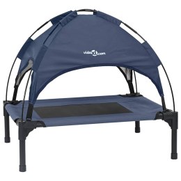 VidaXL Legowisko dla psa Granatowy 62 x 48 x 61 cm Stal