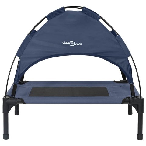 VidaXL Legowisko dla psa Granatowy 76 x 62 x 70,5 cm Stal