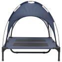 VidaXL Legowisko dla psa Granatowy 92 x 77 x 82,5 cm Stal