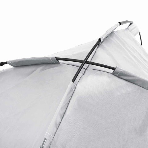 VidaXL Legowisko dla psa Srebrnoszary 122 x 93 x 106,5 cm Stal