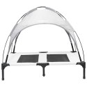 VidaXL Legowisko dla psa Srebrnoszary 92 x 77 x 82,5 cm Stal