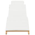 VidaXL Leżak ogrodowy Brązowy 198 x 55 x 58,5 cm Lite drewno teakowe