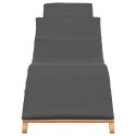VidaXL Leżak ogrodowy Brązowy 198 x 55 x 58,5 cm Lite drewno teakowe