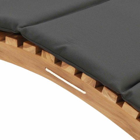 VidaXL Leżak ogrodowy Brązowy 198 x 55 x 58,5 cm Lite drewno teakowe