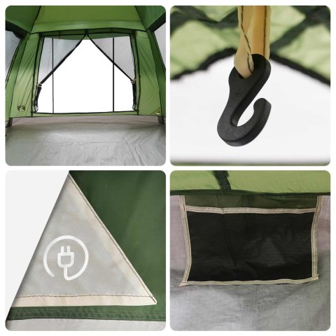 VidaXL Namiot Instant z daszkiem na deszcz dla 3 osób z szybkim zwolnieniem