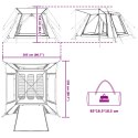 VidaXL Namiot Instant z daszkiem na deszcz dla 3 osób z szybkim zwolnieniem