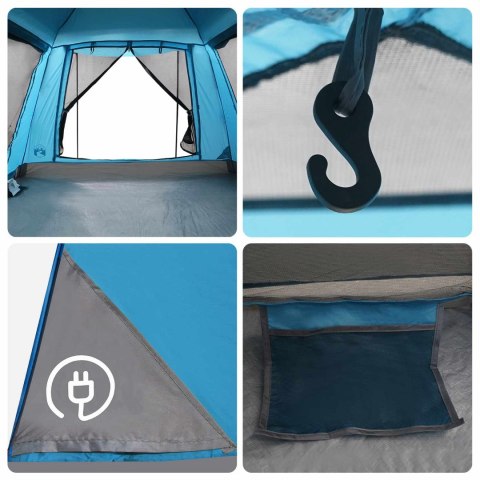 VidaXL Namiot Instant z daszkiem na deszcz dla 3 osób z szybkim zwolnieniem