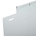 VidaXL Obrzeża trawnikowe 5 pcs Srebrny 100 x 25 x 0,07 cm