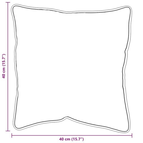 VidaXL Poduszka z poduszką 2 pcs Biały 41 x 40 x 20 cm Poliester