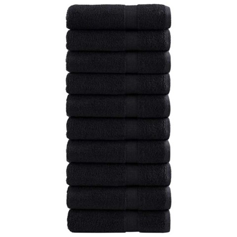 VidaXL Ręcznik Gościnny SOLUND 25 pcs Czarny 100 x 150 cm 550 gsm