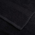 VidaXL Ręcznik Gościnny SOLUND 25 pcs Czarny 100 x 150 cm 550 gsm