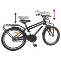 VidaXL Rower Dziecięcy 18 Cali dla dzieci w wieku 5-7 lat Czarny