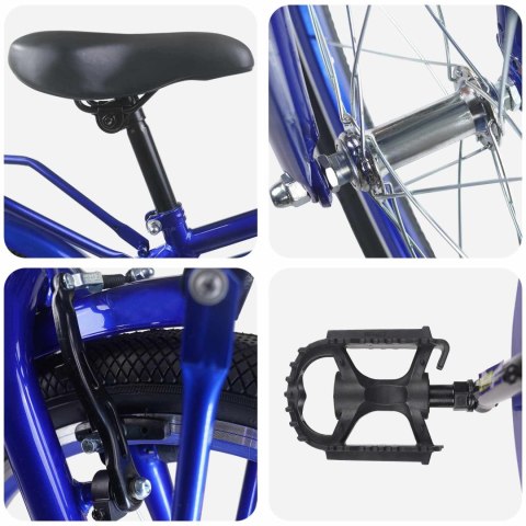 VidaXL Rower Dziecięcy 18 Cali dla dzieci w wieku 5-7 lat
