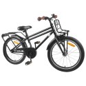 VidaXL Rower Dziecięcy 20 Cali dla dzieci w wieku 6-11 lat Czarny