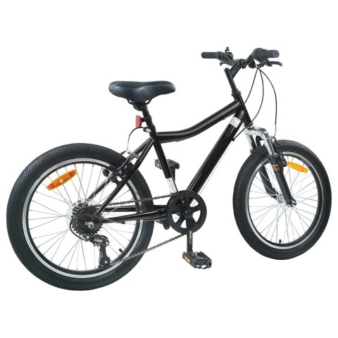 VidaXL Rower Dziecięcy 24 Cali 6-Speed dla dzieci w wieku 8-12 lat