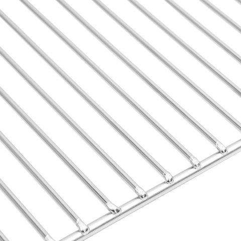 VidaXL Ruszt grillowy Srebrny 45 x 40 cm Stal nierdzewna