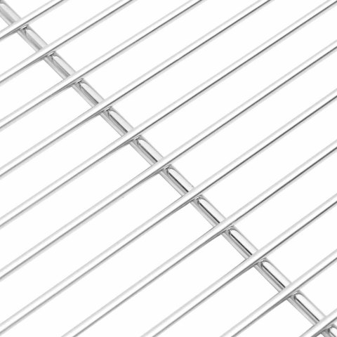 VidaXL Ruszt grillowy Srebrny 67 x 40 cm Stal nierdzewna