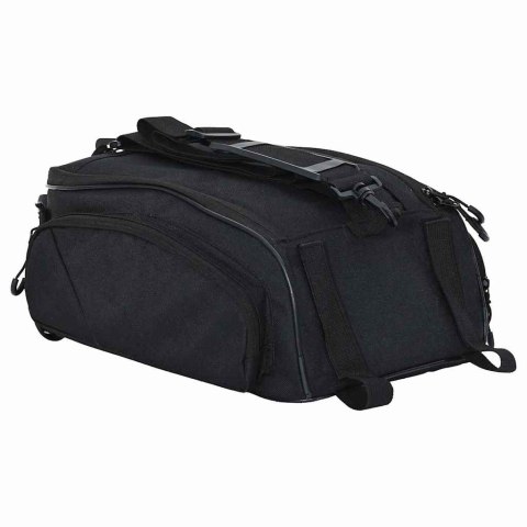 VidaXL Torba rowerowa Czarny 38 x 21 x 16 cm Poliester