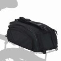 VidaXL Torba rowerowa Czarny 38 x 21 x 16 cm Poliester