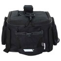 VidaXL Torba rowerowa Czarny 38 x 21 x 16 cm Poliester