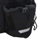 VidaXL Torba rowerowa Czarny 38 x 21 x 16 cm Poliester
