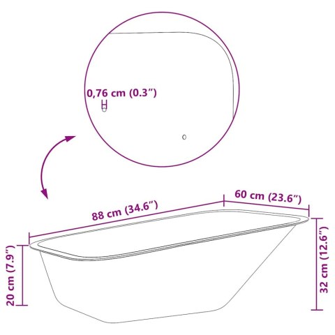 VidaXL Zastąpienie tacy widlaka Srebrny 88 x 60 x 32 cm Stal