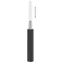 VidaXL Cylinder gazowy do krzesła biurowego Czarny 318-473 mm Żelazo