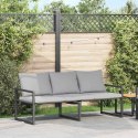 VidaXL Meble ogrodowe Jasnoszary 180 x 72,5 x 71 cm Poliester
