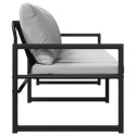 VidaXL Meble ogrodowe Jasnoszary 180 x 72,5 x 71 cm Poliester