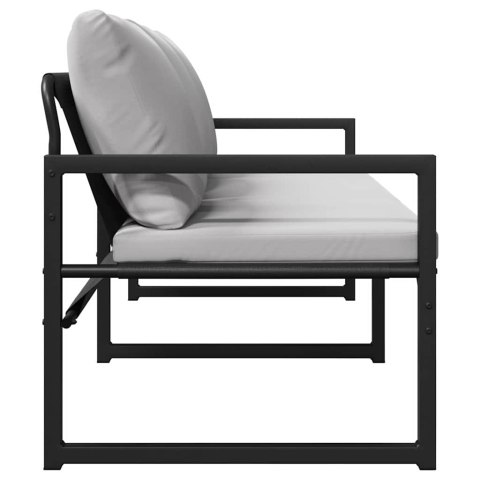 VidaXL Meble ogrodowe Jasnoszary 180 x 72,5 x 71 cm Poliester