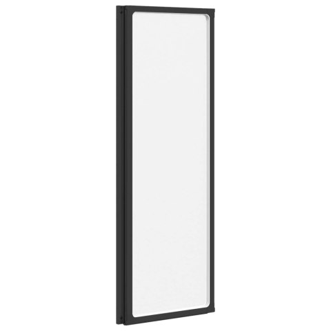 PARAWAN PRYSZNICOWY CZARNY 120X2X117CM ALUMINIUM I PP