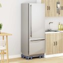VidaXL Podstawa pod pralkę Szary 67 x 67 x 12 cm Stal nierdzewna