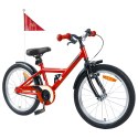 VidaXL Rower Dziecięcy 18 Cali dla dzieci w wieku 5-7 lat Czerwony