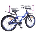 VidaXL Rower Dziecięcy 18 Cali dla dzieci w wieku 5-7 lat