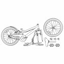 VidaXL Rower Dziecięcy 20 Cali 6-Speed dla dzieci w wieku 6-11 lat
