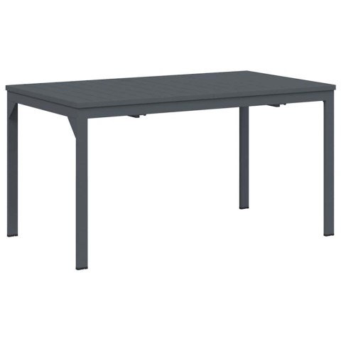 VidaXL Stół patio Antracyt 180 x 80 x 74 cm Stal malowana proszkowo