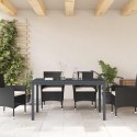 VidaXL Stół patio Antracyt 180 x 80 x 74 cm Stal malowana proszkowo